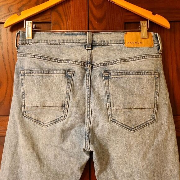 PacSun Slim Taper Jeans 29x30 Light Wash - Picture 6 of 7